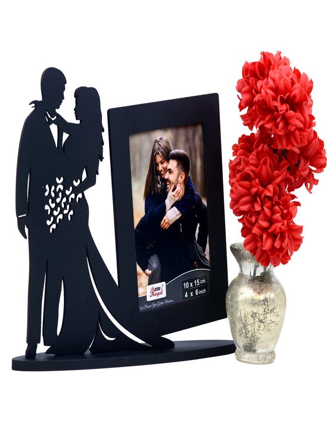 AJANTA ROYAL Romantic Couple Wooden Photo Frame : TF-24A (BLACK) - Image 3